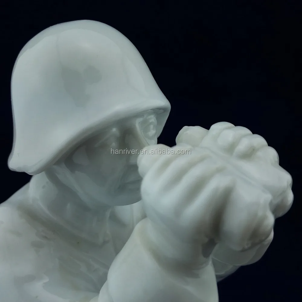 Abstract Art Ceramic Figurine Porcelain Figure Statue Home Studio Decor Ornament