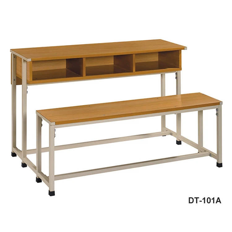 Wooden School Table And Chair ,Double Bench Table,3 Seater