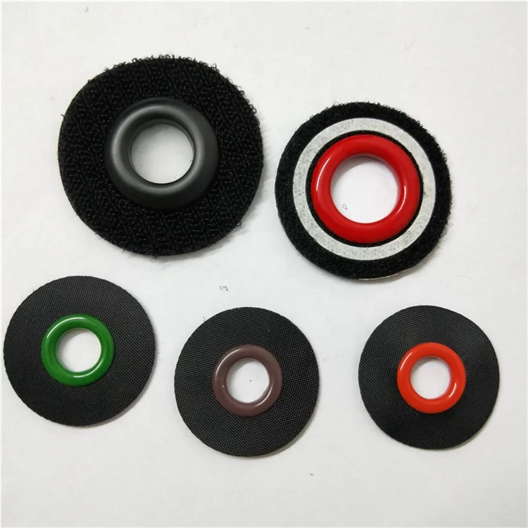 Round oval printing letter leather label triangle eyelet pu trademark  jeans metal sign shoes label tag