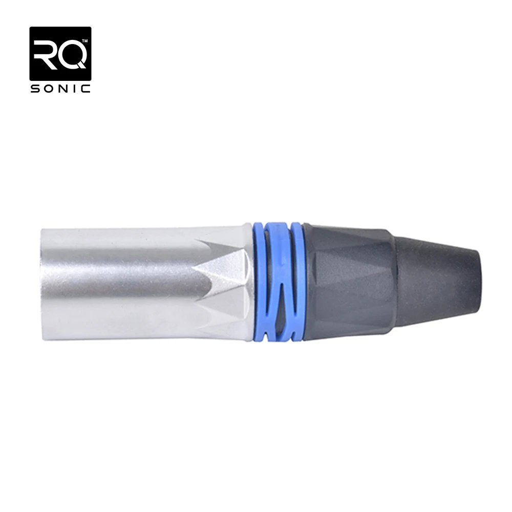 Male Waterproof XLR Connector XLR214G High Quality 3 Pin Audio & Video Golden Pins Zinc Alloy RQSONIC CN;ZHE 3P RJ45
