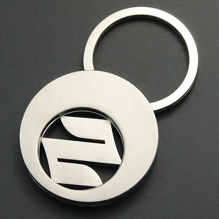 
Круглый металлический брелок для ключей на колесиках с логотипом бренда автомобиля 