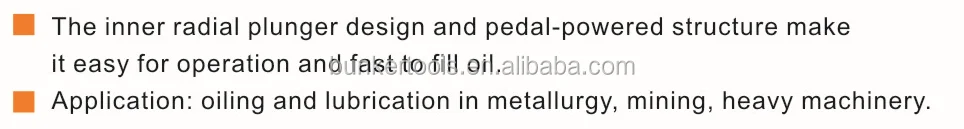 Manual oil lubrication pumps Grease Bucket Pump Foot Pedal Oil Injector lube oiler