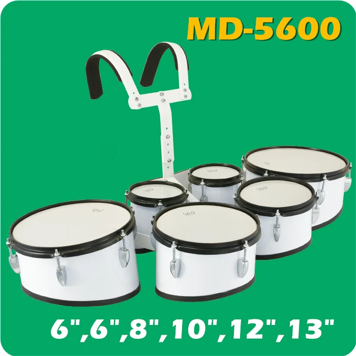 Sixtuple China Marching Drums with Carrier