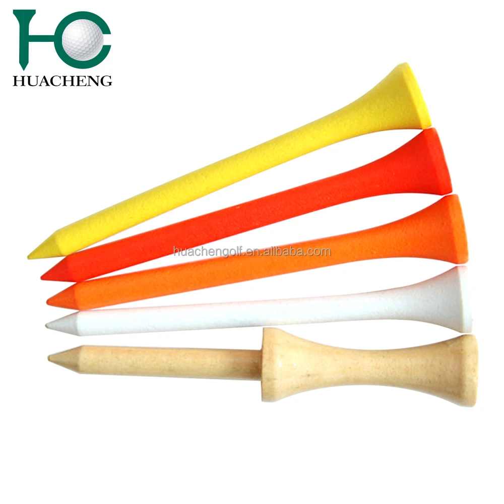 Hot sales plain Natural wooden golf tees with assorted sizes