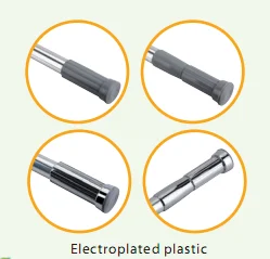 Stainless steel pvc coated curved shower curtain rail