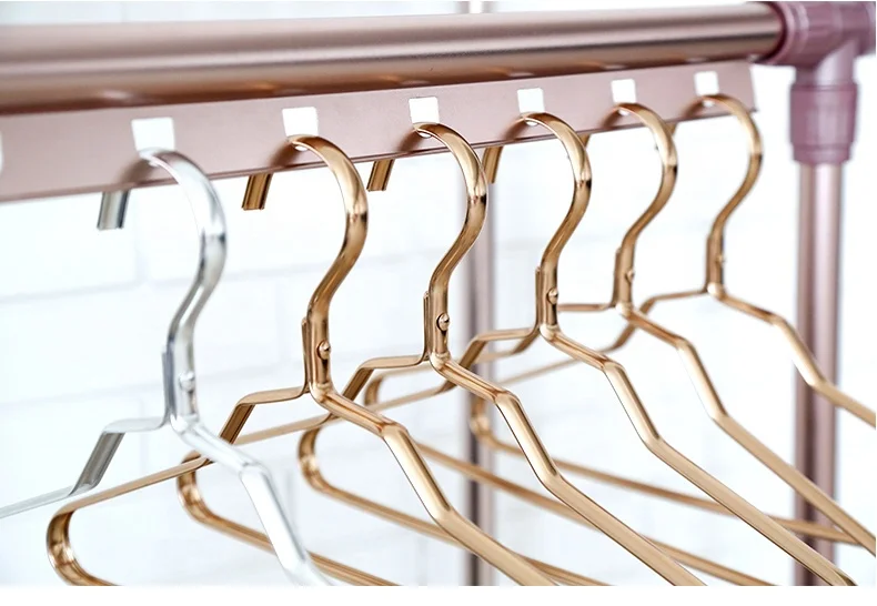 
Wholesale aluminum color metal baby girl doll clothes hangers white 