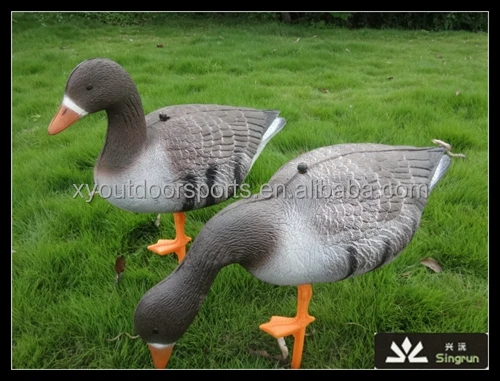 Wholesale Inflatable Foam White-fronted Geese Decoys Lifelike Decoy goose for Hunt