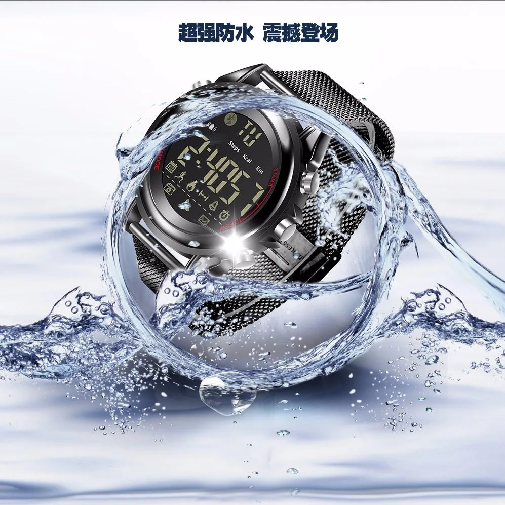 Новинка Ультратонкие мужские Смарт-часы стальная сетка со спортивным счетчиком шагов телефон Будильник Напоминание можно настроить