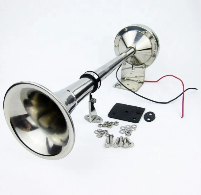 Boat Loud Single Trumpet Marine Stainless Steel Electric Train Horn