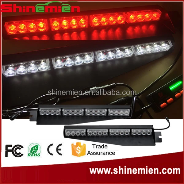 
Car Auto LED 12V 32W 8 Pics Bulb Dashboard Deck Truck Boat Windshield Emergency Warning Flashlight Strobe Light Lamp Bar 