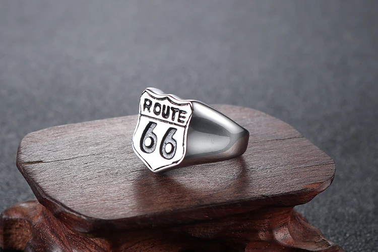 Мужские Кожаные Мотоциклетные Перчатки без клуб дорога 66 тема Байкер Harley направляющее кольцо из нержавеющей стали или американским размерам 7-13 лет