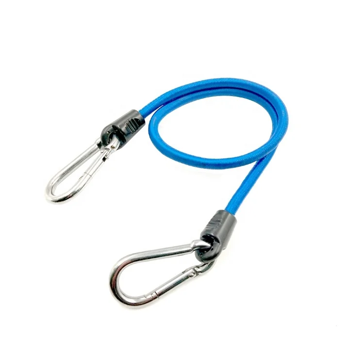 Sell Well 10mm 12mm Diameter Wholesale Round Rubber Bungee Elastic Rope With Steel Hook