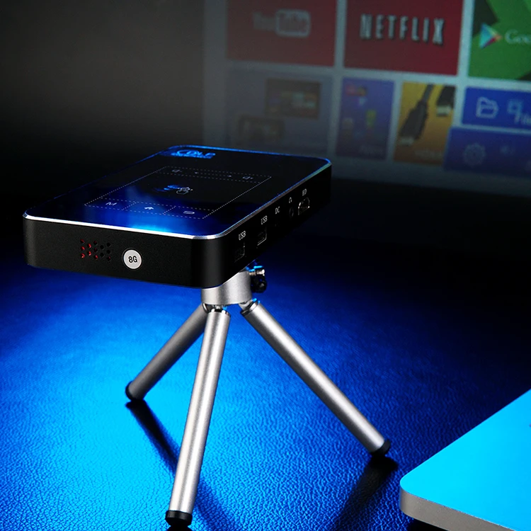 
High quality full HD DLP smart LED mini portable projector 