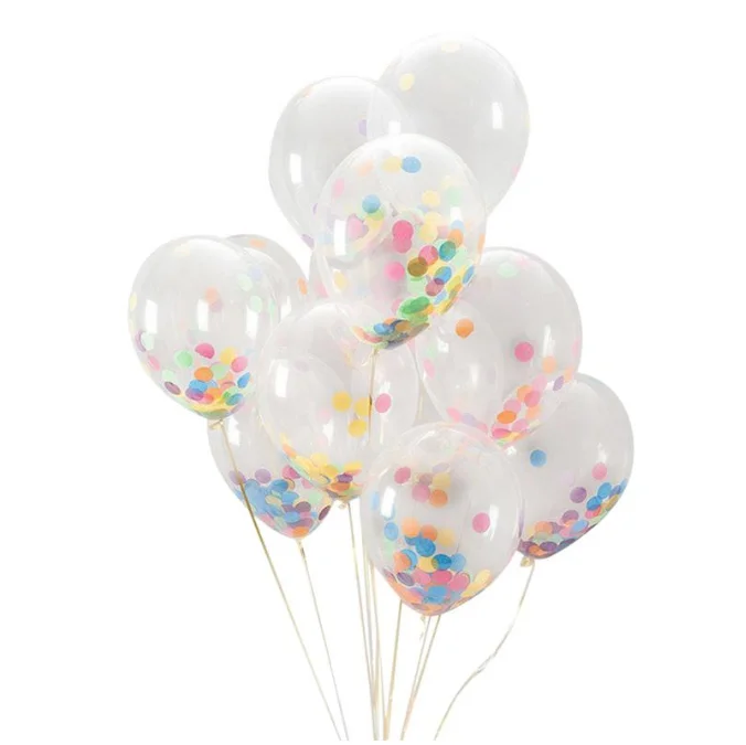 12 Inch Confetti Balloons Colorful Latex Party Balloon for Thanksgiving Wedding Birthday Baby Shower Party