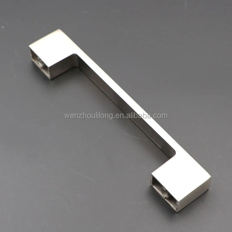 Modern simple square Customized Aluminum Kitchen furniture hardware door pulls dresser drawer cabinet handles