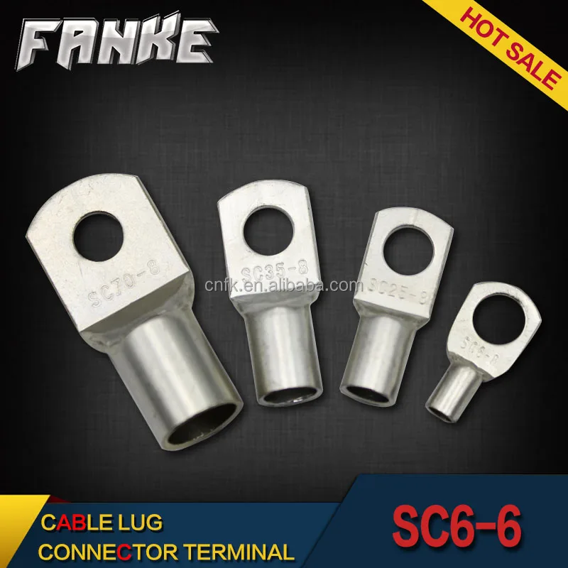 A type SC6-6 Tinned copper connector terminal sc cupper lug