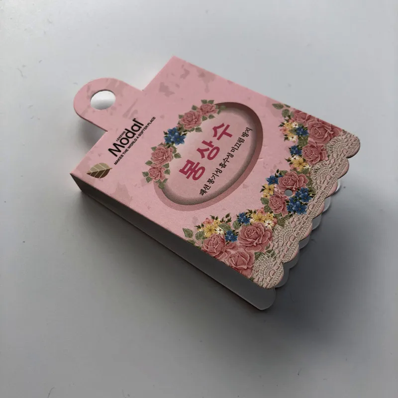 
Custom Logo Cardboard Folded Paper Hang Tag For Sock Packing Hanging 