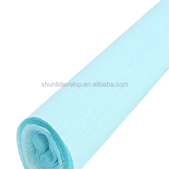 
flowers packing wholesale solid color crepe paper 