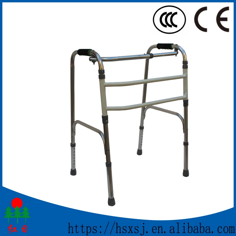 Heavy work highly recommended disable equipment chrome steel frame folding walker