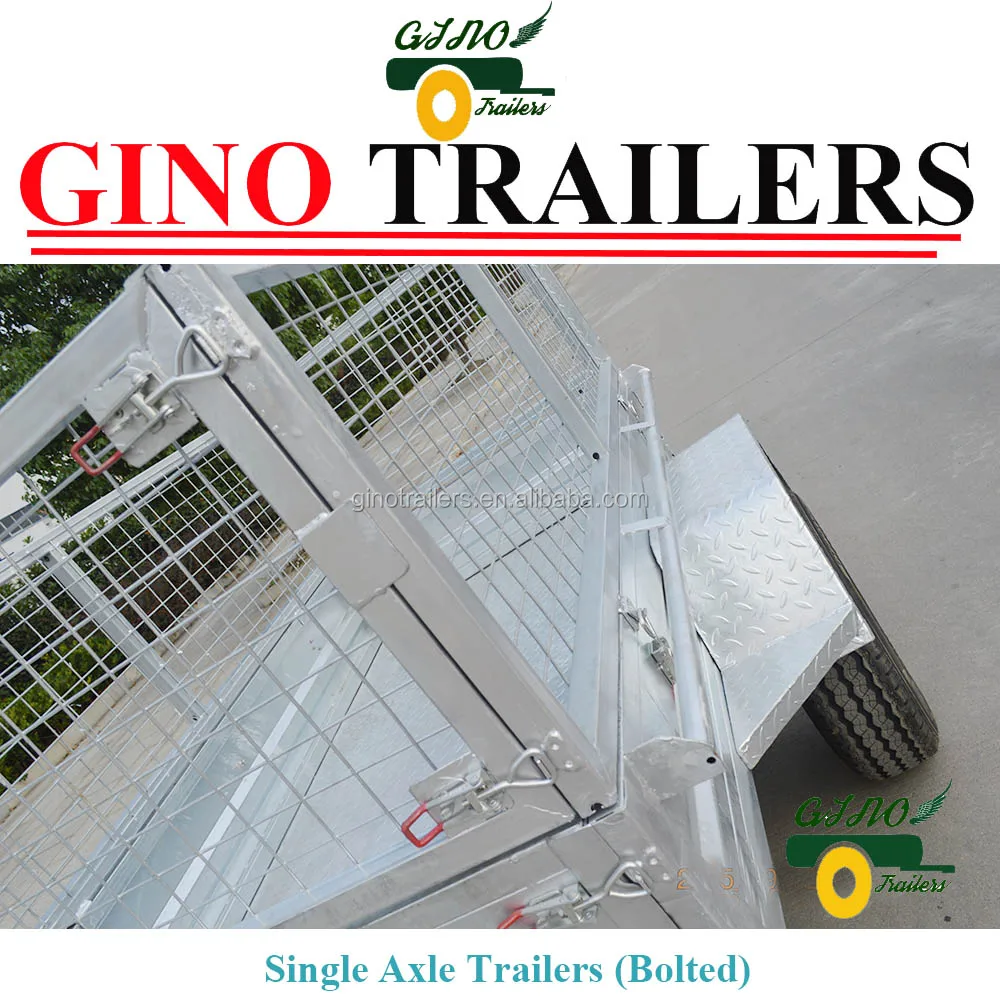 Heavy duty Hot Dipped Galvanised fully weld 6x4 box cage trailer