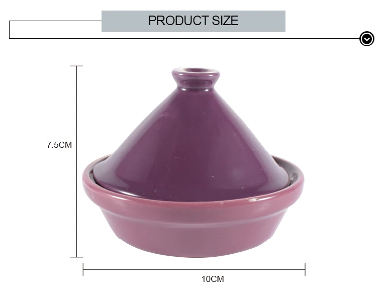 Colorful Microwave Oven Ceramic Moroccan Mini Tagine Pot Sets Multi Use Stoneware Kitchen Tool Hot Selling with Lid
