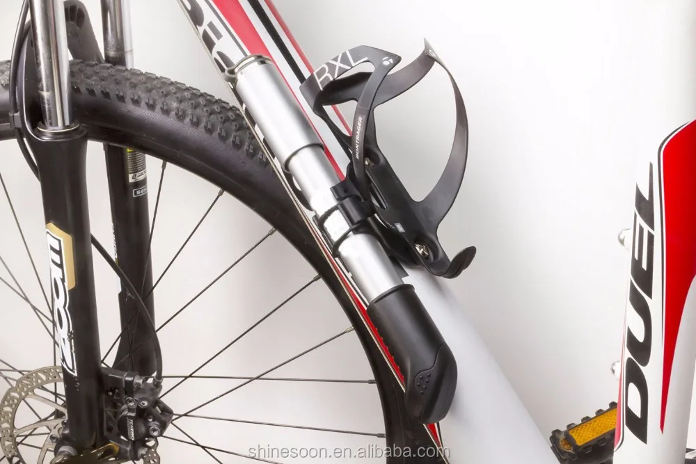 Mini bike pump with built-in flexible hose,high pressure bike tire pump,light portable bicycle pump