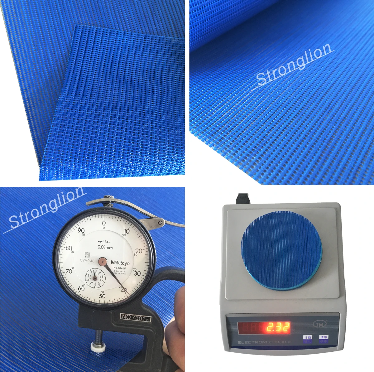 500D*1000D 18*12 250GSM Mesh PVC Coated Polyester Mesh Fabric