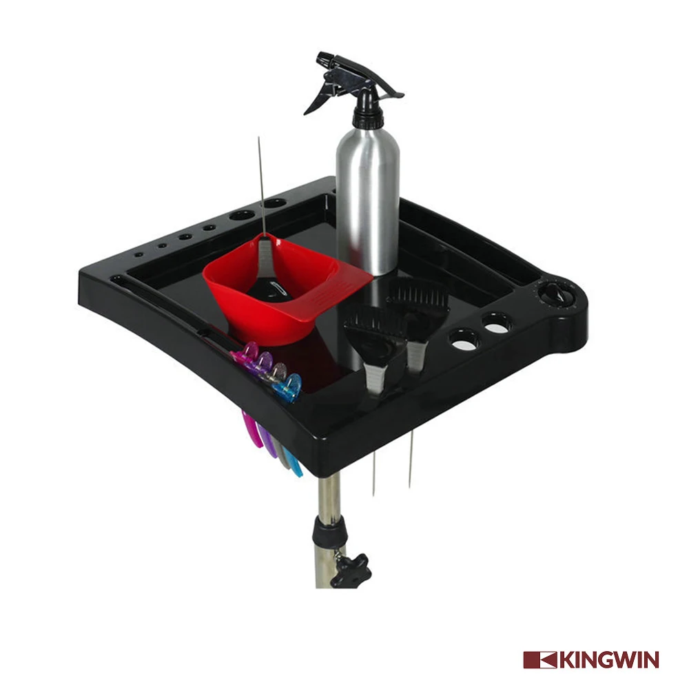 Durable Black Salon Service Tray