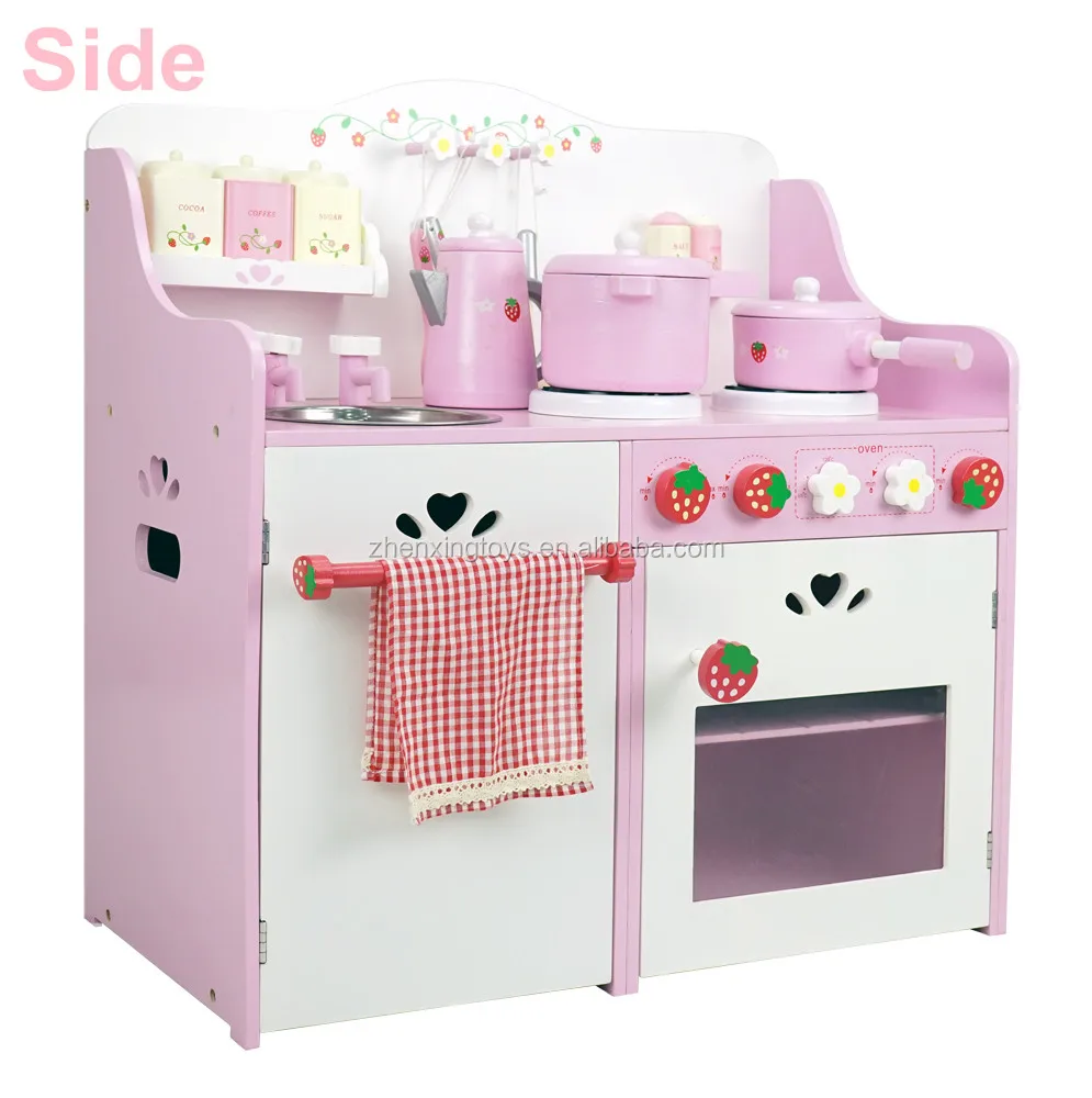 
Strawberry design wooden kids kitchen toy 