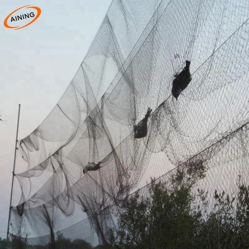Nylon monofilament bird mist net to hunt birds 150D 210D nylon catch bird netting