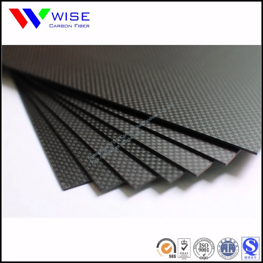  Высококачественный 3K Toray простой саржевый лист из углеродного волокна с глянцевой или матовой поверхностью