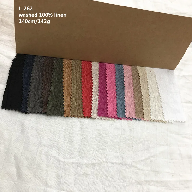 
Washed 100% Linen Fabric 142gsm In Stock ,Solid Color Linen Fabric For Men Shirt 