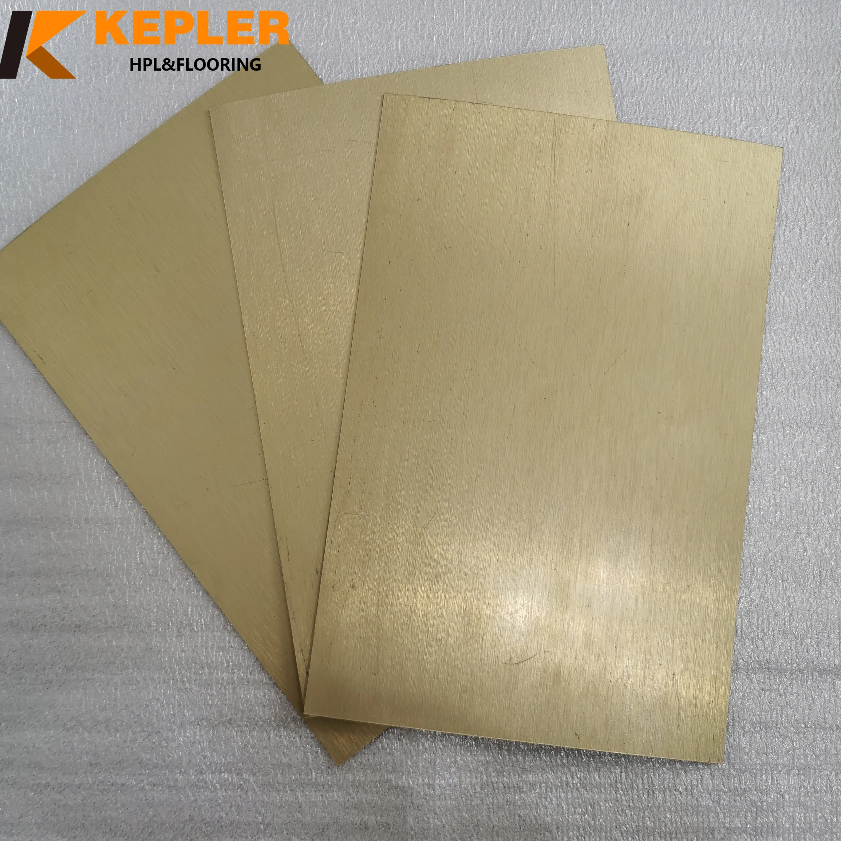 Kepler 1mm Metallic Mirror Brushed HPL Formica High Pressure Laminate Sheet for Furniture Door Decoration