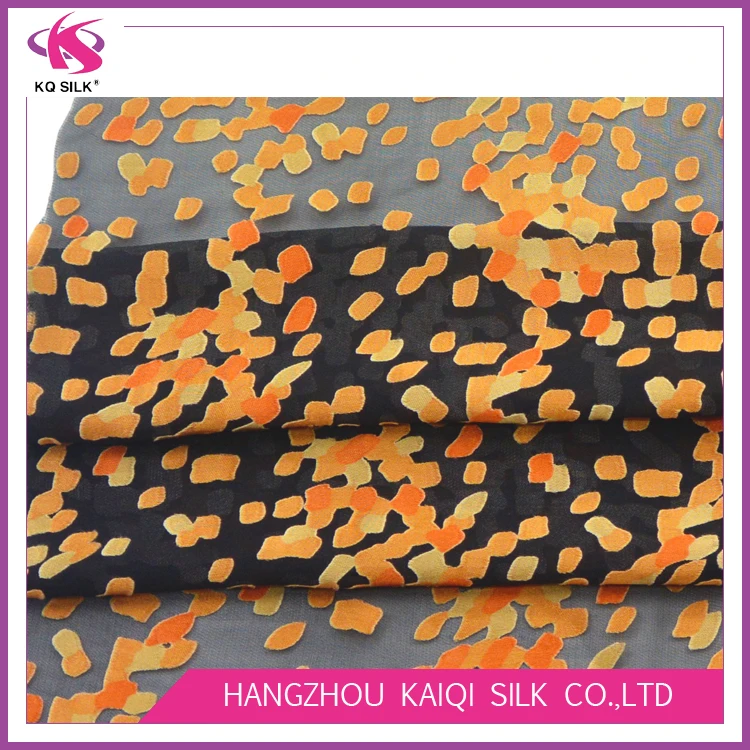 
Wholesale Alibaba Silk Burnout Fabric In Stock Print Silk Opal for Dress Fashion Fabric 