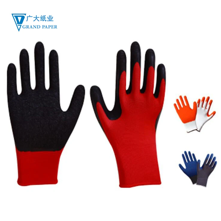 Дешевые перчатки с латексным покрытием 10 г, защитные перчатки и рабочие перчатки
