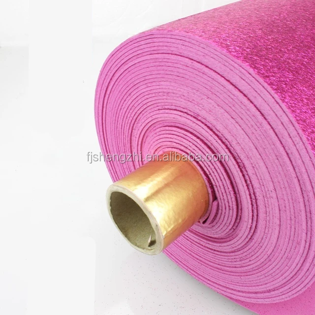 2mm thick same color glitter goma eva sticker glitter foam roll