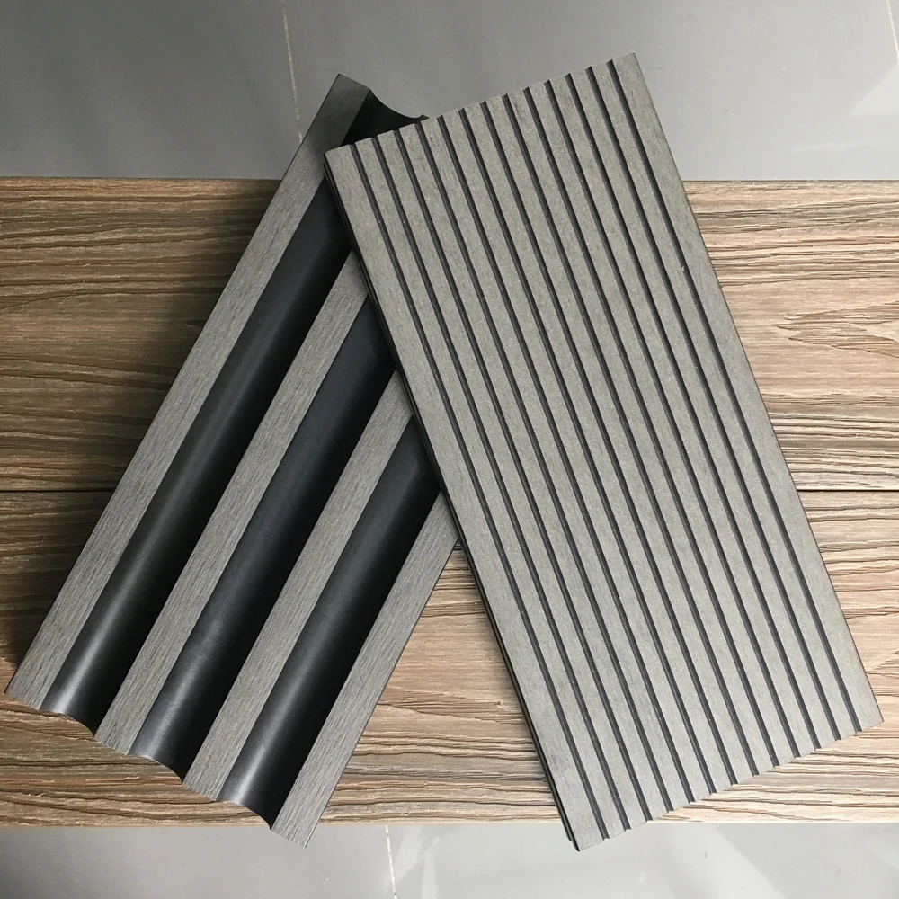 
anti scratch cherry wood flooring grooving wpc flooring for outdoor usage wpc grey engineered wood floors 