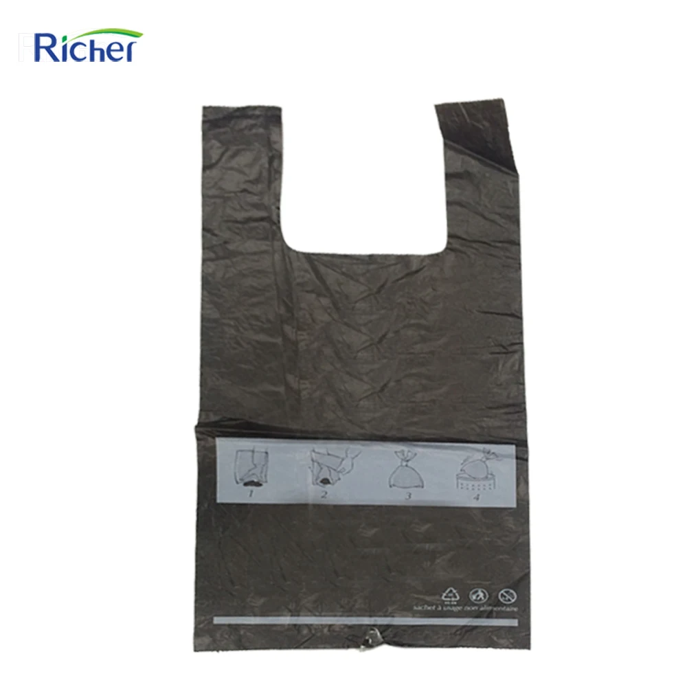 various size with logo printed clear plastic shopping bag for department store