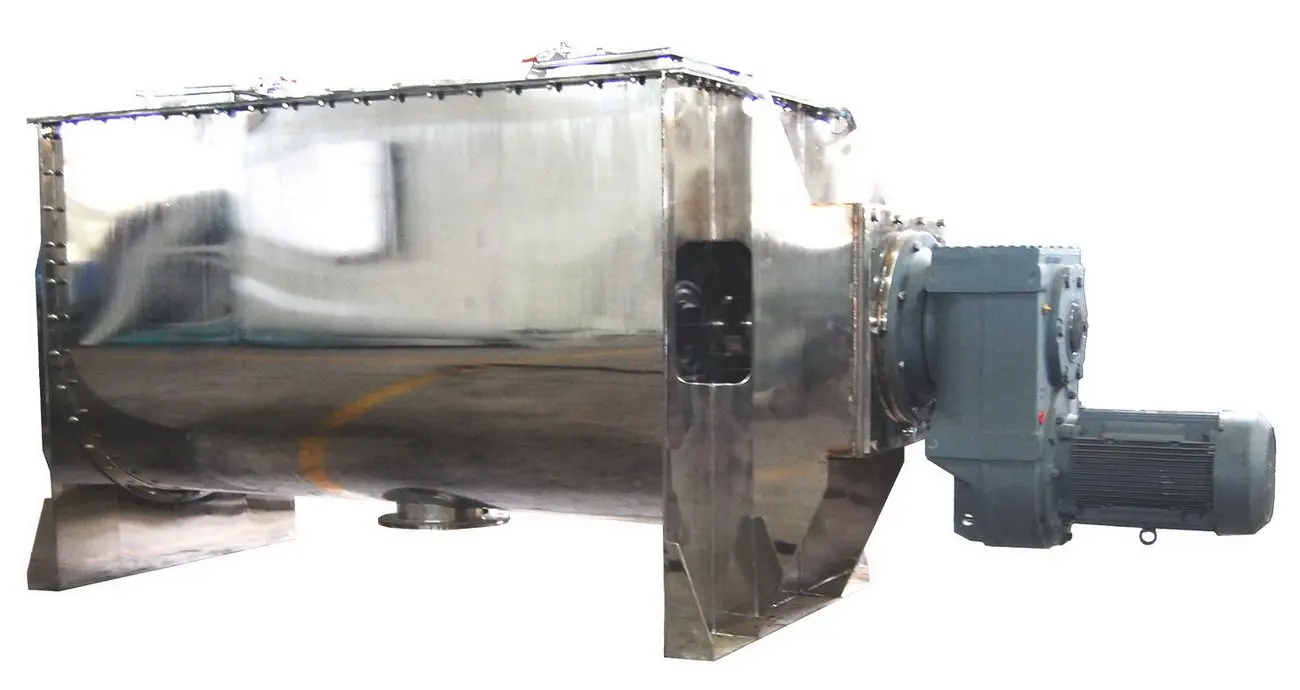 2000L LHY-2 Shengli Industrial Stainless Steel Flour Spices Spiral Horizontal Ribbon Mixer Horizontal Powder Mixer Machine