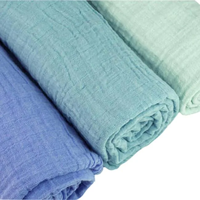 Gauze Muslin Baby Handkerchief Cotton Fabric 100% Cotton Plain Dyed 30cm*30cm 30*30cm Giftbox Haomian C 40*40 108*84 CN;HEB