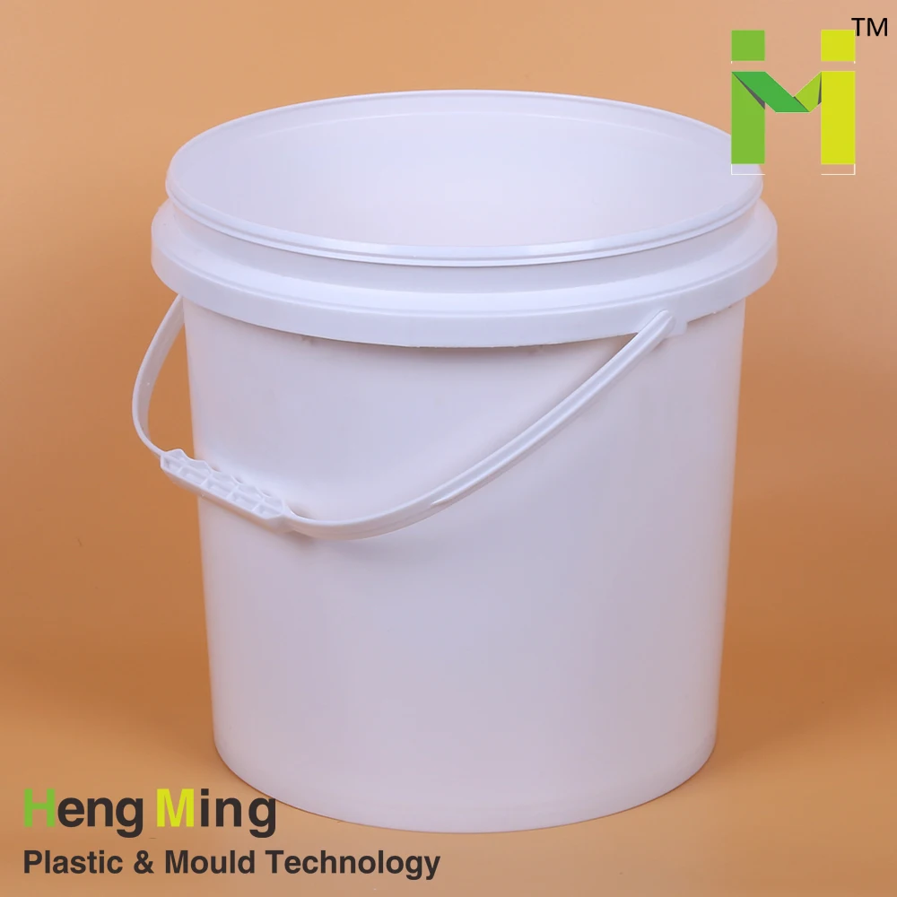 Bucket with Lid 10l 10 Kg/l/liters/litr Thermos Pp Ice Cream Plastic Usually Stack in Bulk,outer with Plastic Bags White 1000pcs