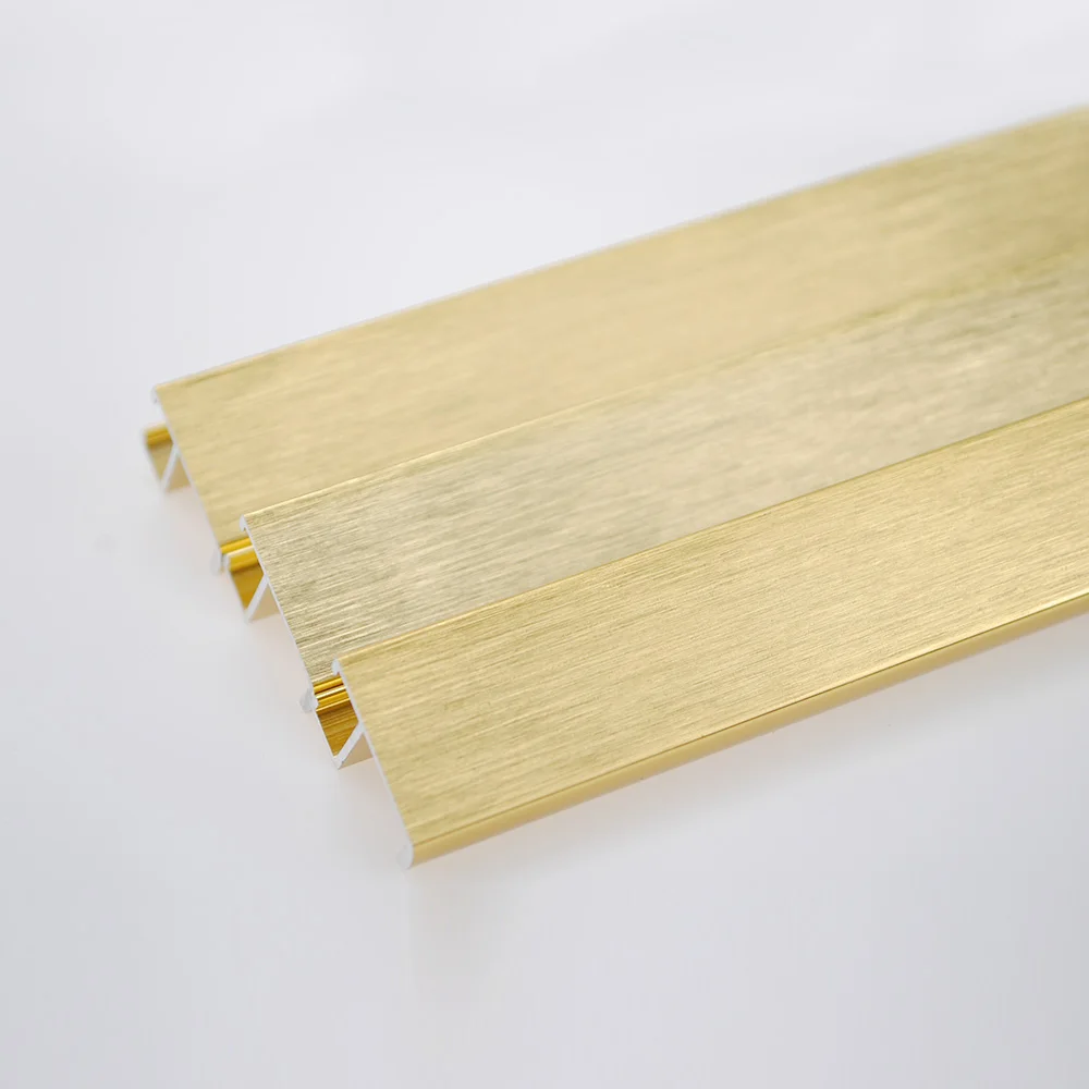 Foshan Factory producing Shiny Brushed Golden aluminium picture frame profiles for picture decoration