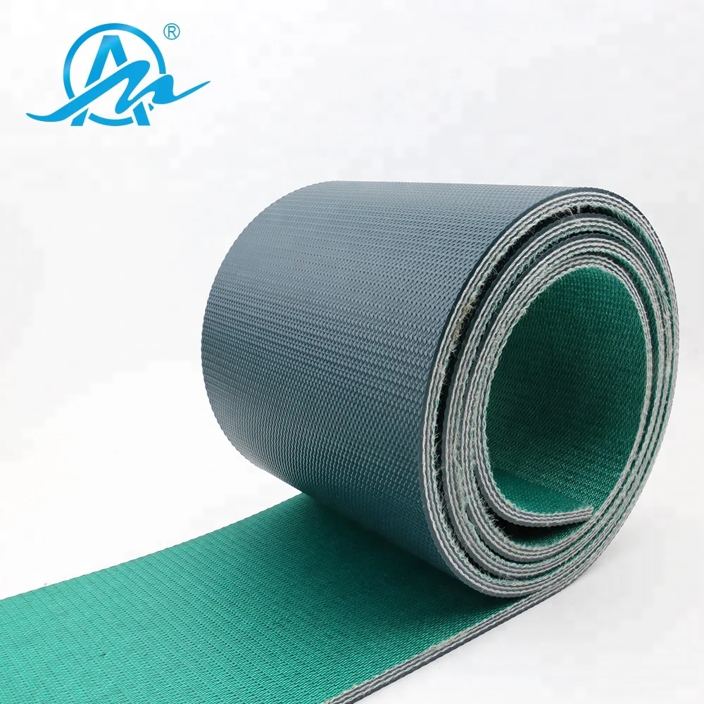 AIMAI промышленные пояса 9 мм зеленый ПВХ портативный полировки конвейер пояс