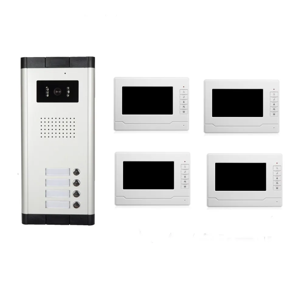
multi apartments video intercom system wired video intercom ip65 waterproof camera 