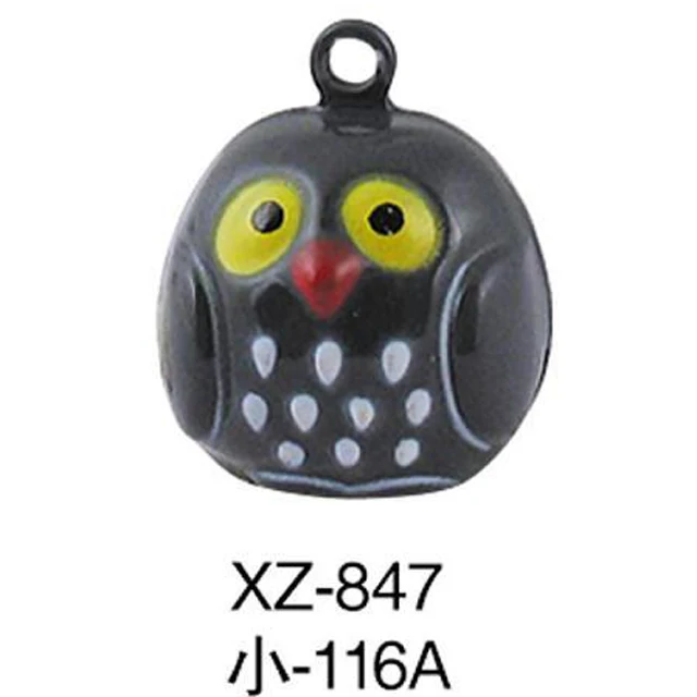 European And American Style Customized Animals Shape Metal Small Owl Brass Bell
