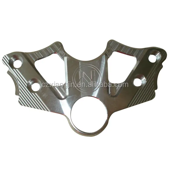 cnc machining alloy spare parts fork triple tree crf with your logo lasered