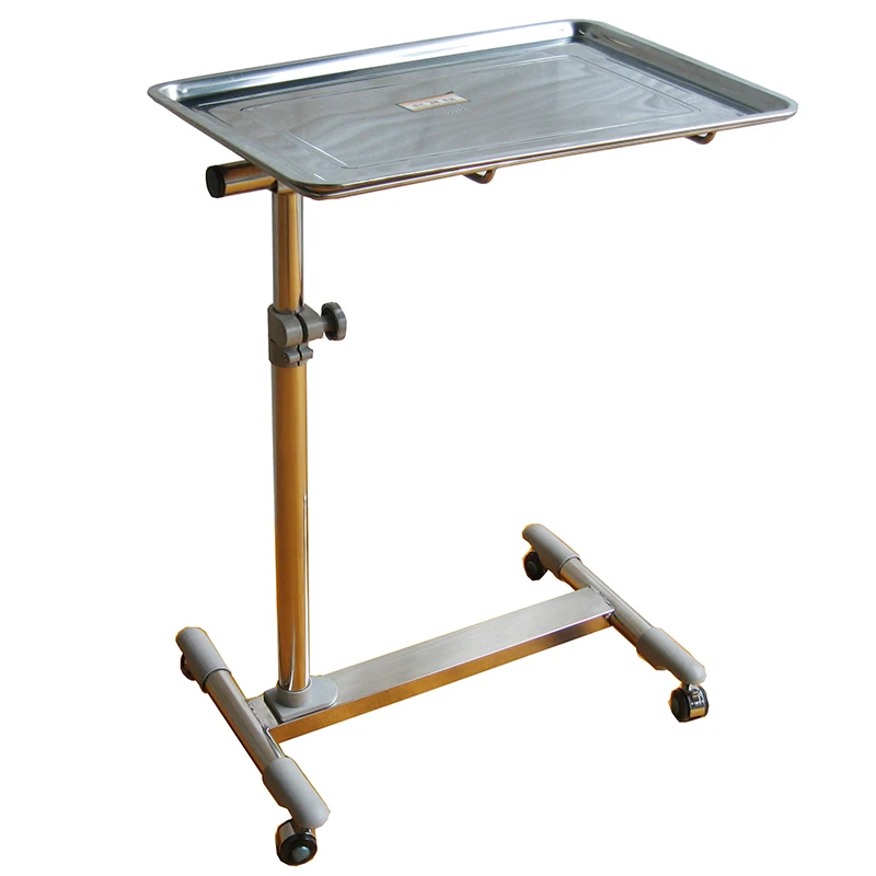 RP-029B-933 stainless steel adjustable surgical metal tray cart