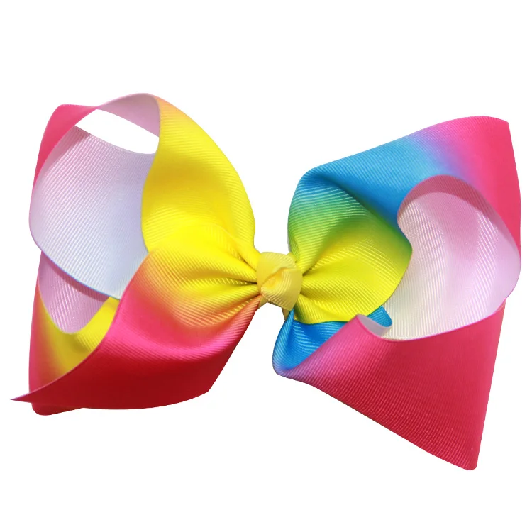 Factory Custom Lovely 8 Inch Big Size Jojo Ribbon Hair Bow
