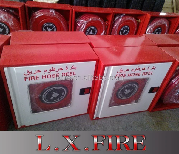 Fire Protection  1.2mm thickness Fire Hose Reel Cabinet