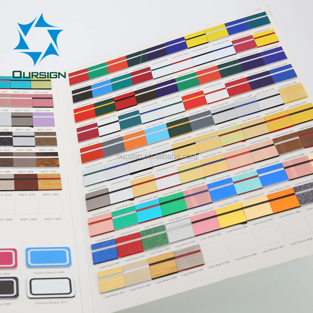 1 25 мм Лазерная Гравировка ABS двухцветный пластиковый лист
